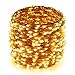 ER CHEN LED String Lights Plug in, Warm White Copper Wire Starry Fairy Lights Decorative Lights with Adapter for Christmas Party Wedding(165ft/50m 500LED)