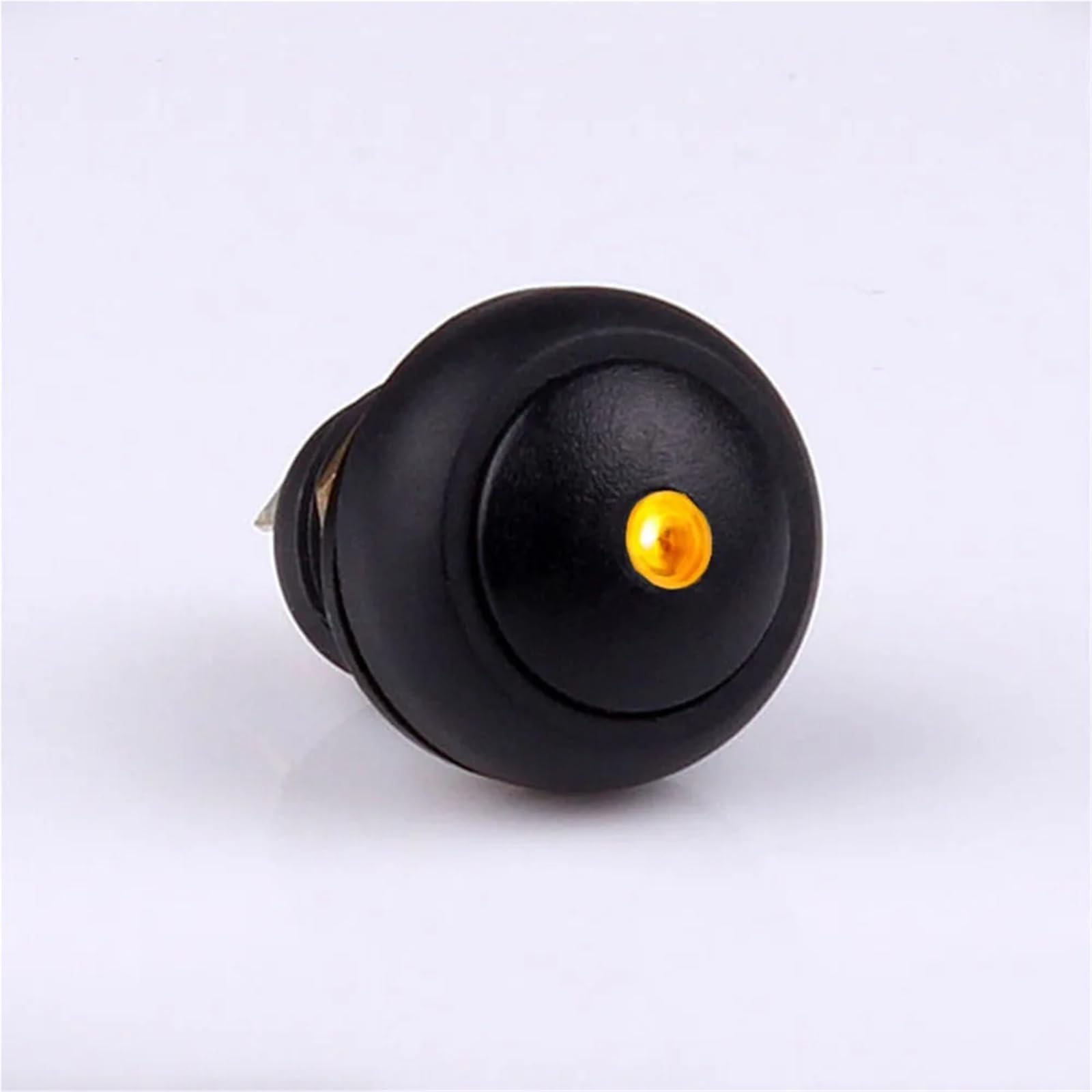Bouton-poussoir 12V jaune commutateur autobloquant étanche IP67 - 8