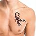 3D Scorpion Temporary Tattoos Temporary Tattoos Stickers Fashionable Fake Tattoos Removable Waterproof Body Art Tattoo Stickers for Men Women Teens Girls Boys (Scorpion)