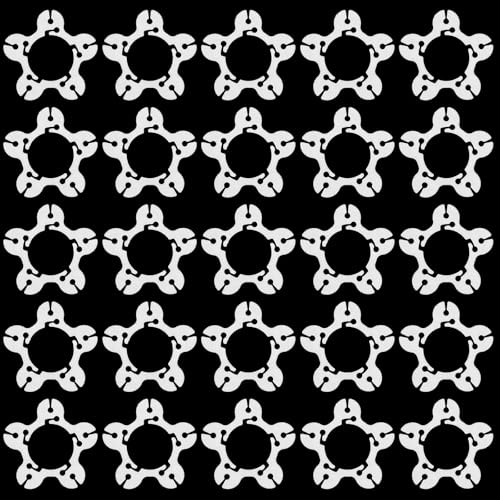 50pcs Balloon Arch Clips, 5.6x5.4x0.2cm/2.2x2.1x0.08in Plastic Balloon Garland Connector Clips Holders for Wedding Birthday Party Decorations