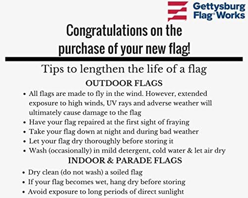 12x18" American Boat Flag - Marine Grade US Flag, Embroidered All Weather Nylon with Reinforced Stitching - for outdoor use, Made In USA - Image 3