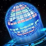 Flying Orb Ball 2024 Upgraded - Hover Orb Magic Light Up Orb Mini Drone Cosmic Globe Flying Spinner for 6 7 8 9+ Year Old Boys Girls Adults Flying Ball Orbit Ball for Birthday Gift Christmas (Blue)