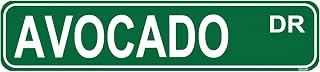 Avocado DR Metal Wall Sign - 16x4 Inch Funny Kitchen Decor for Home, Cafe or Man Cave - Unique Food Lover Gift