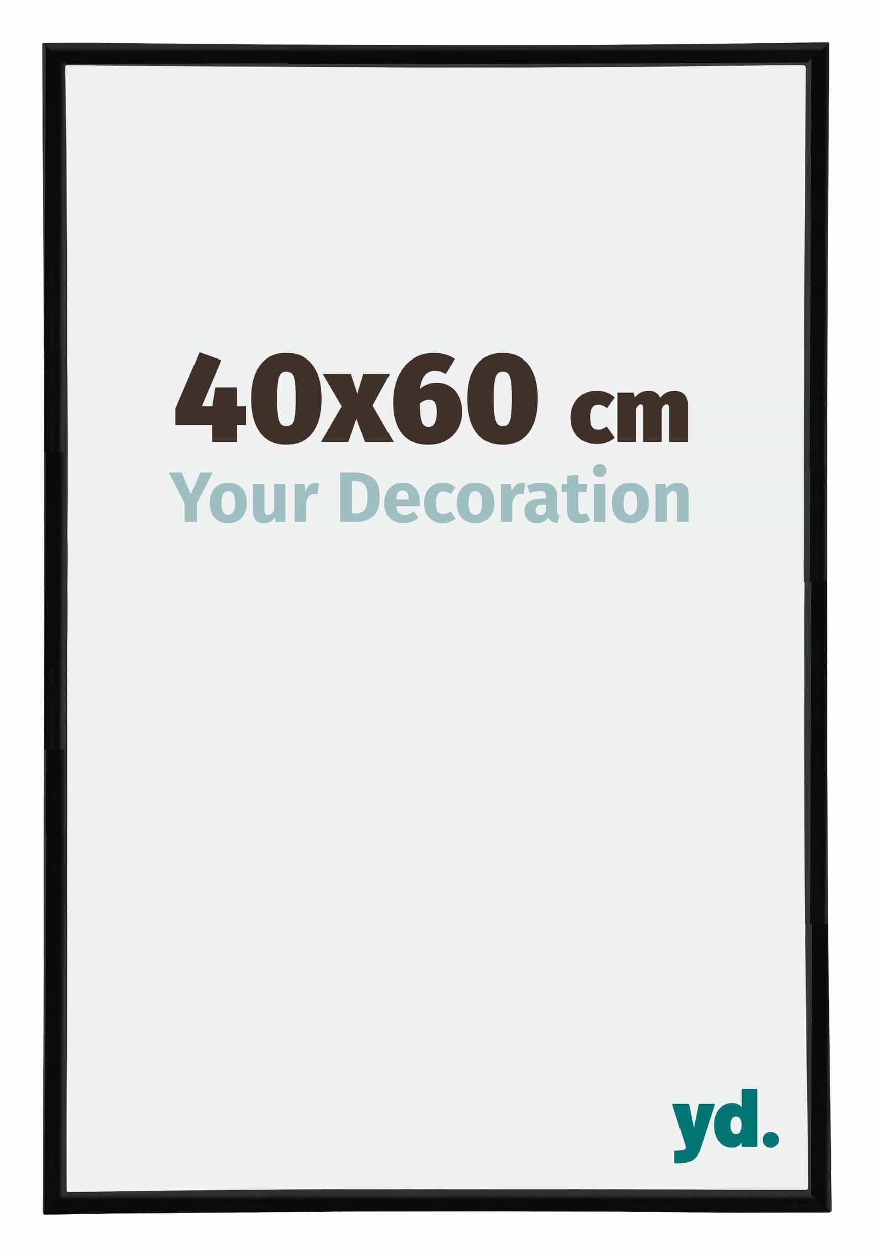 Your Decoration - Picture Frame 40x60 cm - Black High Gloss - Decorative Wall Frame in Plastic with Antireflection - Frame 40x60 - Annecy — image 1