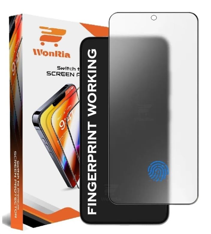 Image of WonRia Pack 1- Matte Tempered Glass for Pixel 9 | Pixel 9 Pro 5G [100% FingerPrint Working] 9H Screen Guard Protector Anti-FingerPrint - Installation Kit