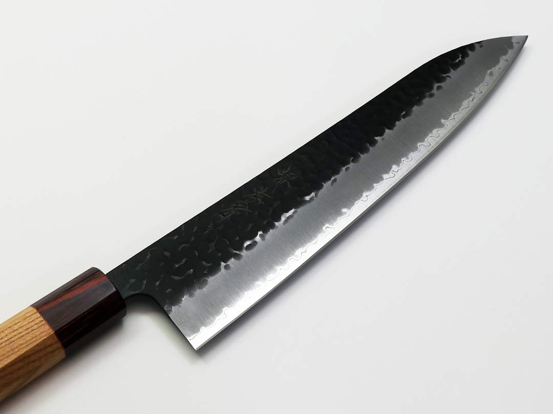 Amazon | 青紙スーパー割込 和牛刀240 黒鎚目～Aogami super