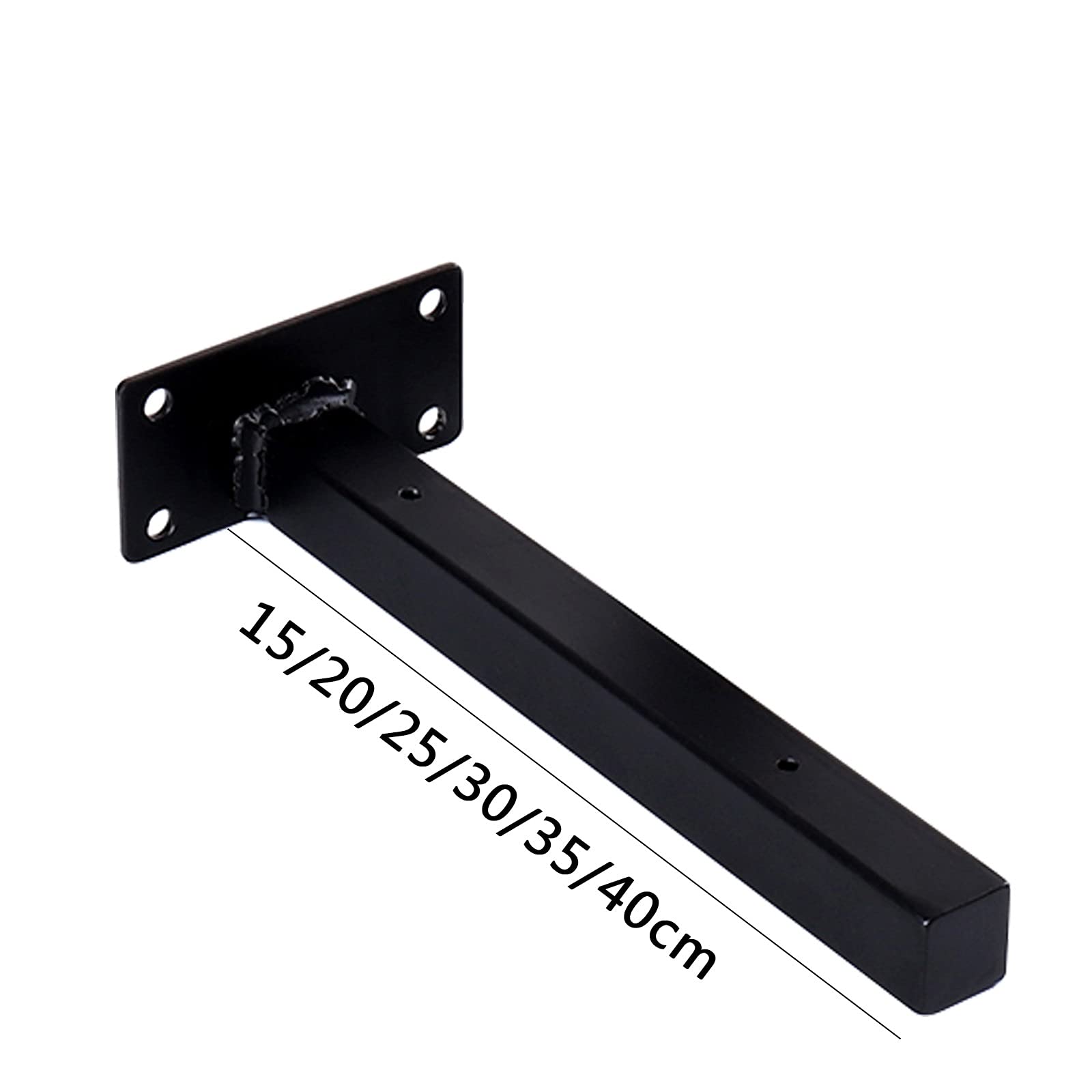 LIGUOYI 4Pcs Wandregalhalterung, Schwerlast-Konsole, Schwimmende Regalhalterung, Stahl Massiv, Für KleiderbügelSchuhregal, Wandmontage, Bodenträger Wandregal Mit Schrauben, Regal-wandhalterung