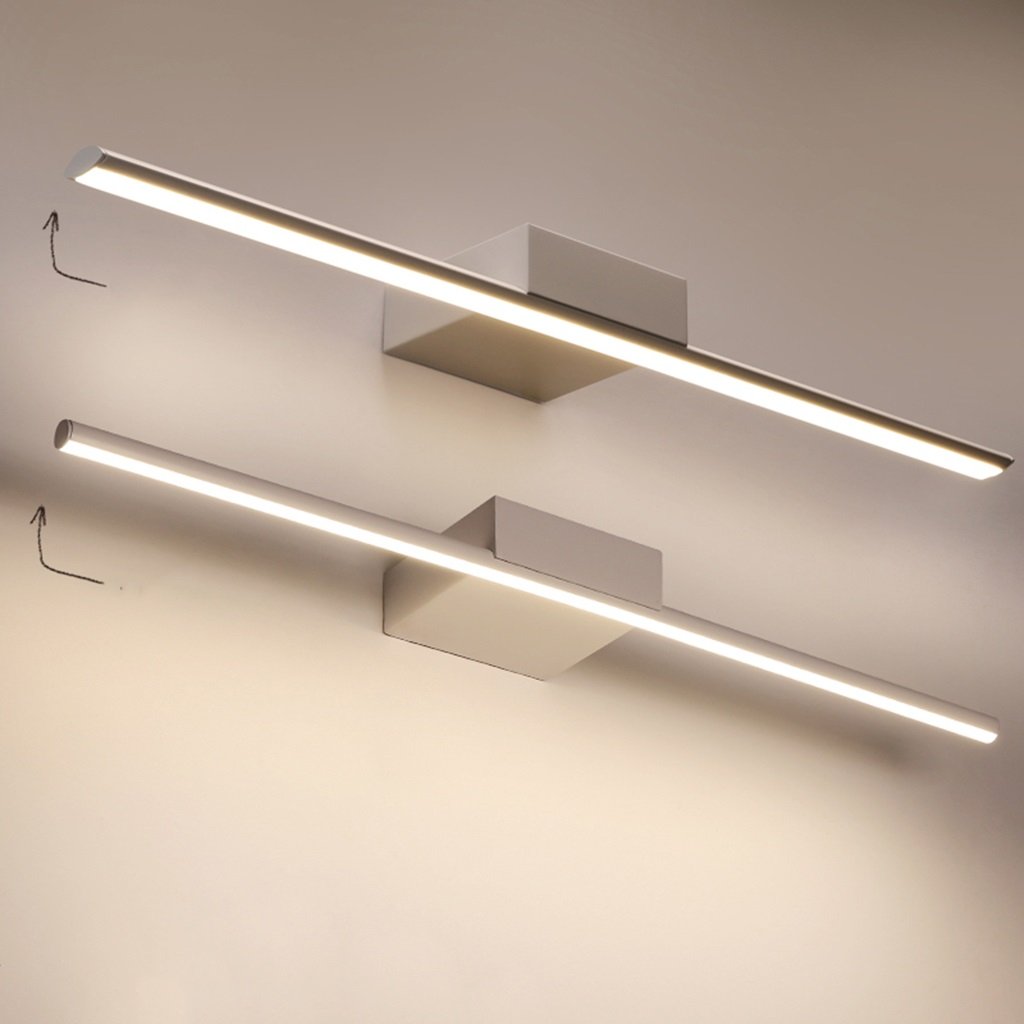 Lámparas de Espejo de baño Espejo de luz Delantera Espejo de luz Delantera Luces de Maquillaje de led Blanco Luz de tocador de baño Iluminación de Pared Impermeable antiniebla/Tubo Redondo