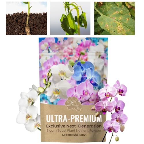 Abono para Plantas de Interior, Abono En Polvo, Cuidado de Jardinería Estimulante de Raíces Mejorador de Suelo para Crecimiento Vigoroso Hortalizas Flores Interior Césped Exterior Patio