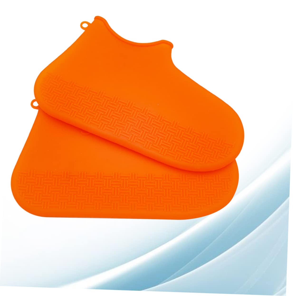 Unomor Orange Rainproof Sneaker Covers Silicone Anti-skid Shoes Cover for Outdoor Use