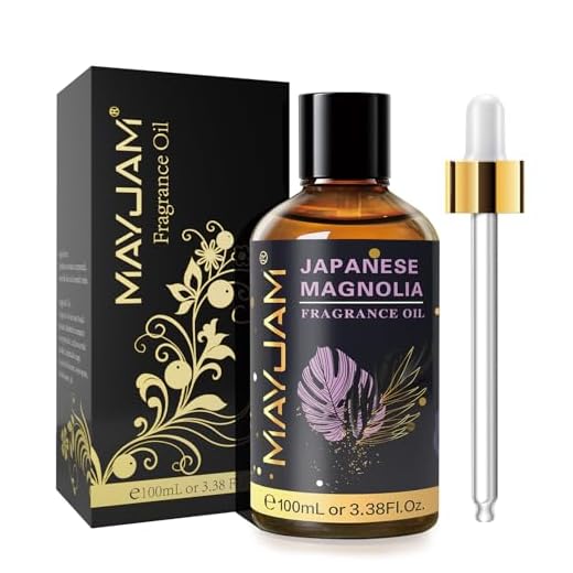 MAYJAM Aceite Perfumado de Magnolia Japonesa 100ml, Aceite con Fragancia Para Difusores de Aceites Esenciales, Aromaterapia, Hogar, Quemador de Aceite