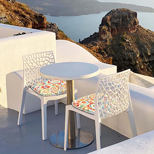 Lvtxiii Indoor/Outdoor Chair Cushions Seat Cushions With Ties, Patio Chair Pads D16Xw17 Inch For Patio Furniture Garden Home Office Decoration 4 Pack, Flower Multi #TOP2