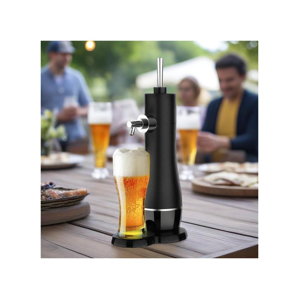 Mini système de bière pression pour canettes et bouteilles, système de distributeur de bière pression portable, machine à mousse ultra fine pour les amateurs de bière, bars, camping en plein