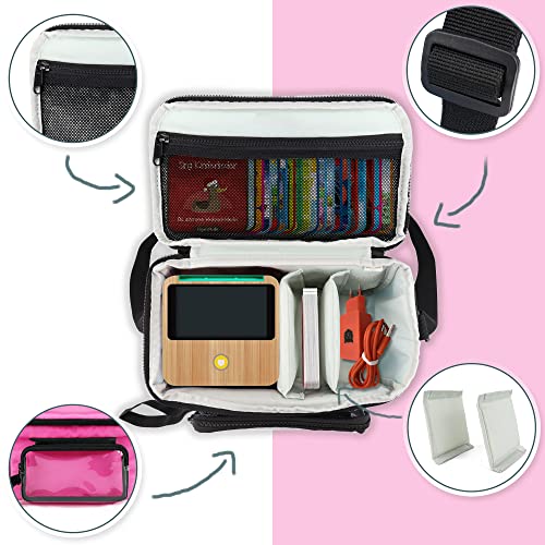 Annmore Carry Case for Toniebox and Characters Travel Bag Compatible with Yoto Player and Cards, Pink - Image 3