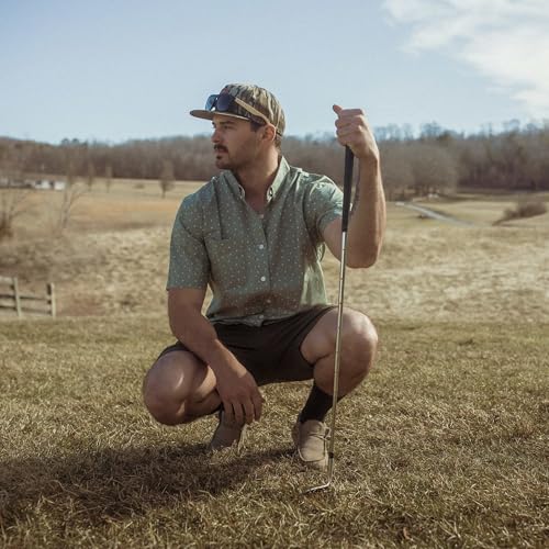 Dubinik® Mens Short Sleeve Button Down Shirts 100% Cotton Plaid Men's Casual Shirt with Pocket3