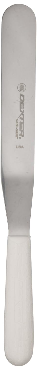 Sani-Safe S284-8B 8" Stainless Blade Offset Spatula with Polypropylene Handle