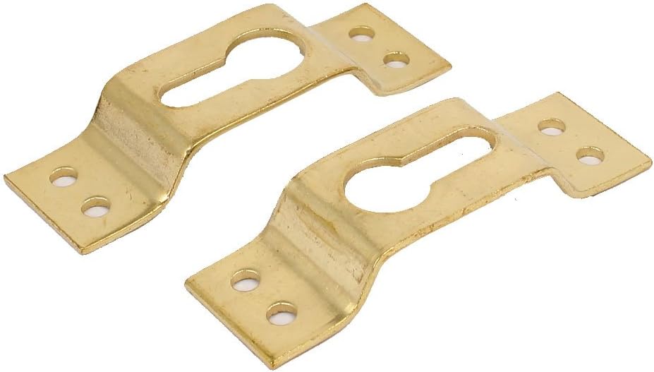 Picture Photo Nails, Screws & Fasteners Frame Hanging Hidden Hook Hanger Gold Tone Picture Hangers 64mmx20mmx9mm 50pcs