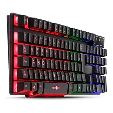 Teclado Gamer Semi Mecânico Multimídia Led Rgb Qwerty Antighosting Usb para Pc Notebook Xbox Series X S Ps4 Ps5