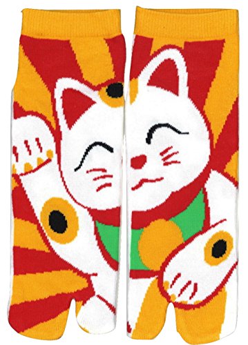 Japanese Ninja Tabi Socks Shinobiya Original: Maneki Neko
