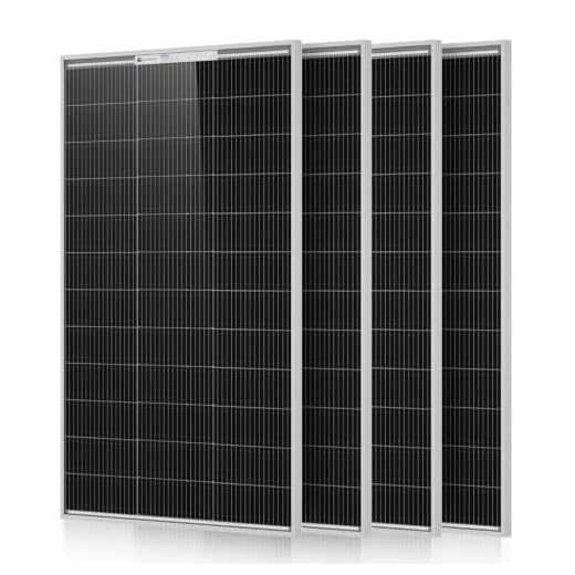 ECO-WORTHY 400W Solar Panels N-Type 4pcs 100 Watt 18V Monocrystalline