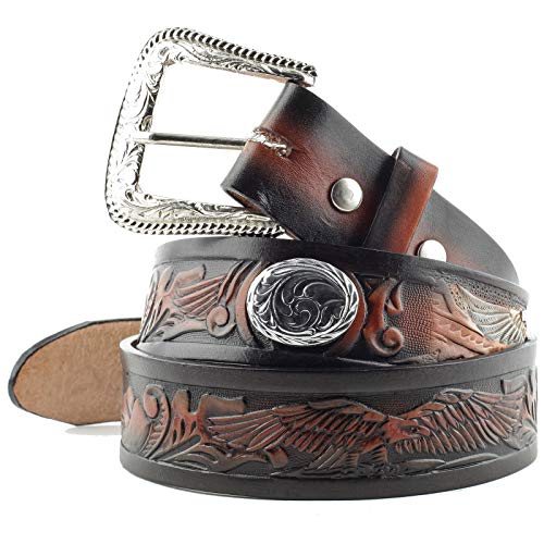 Stars & Stripes WG-38 Ceinture en cuir unisexe - Marron - 40 Cover