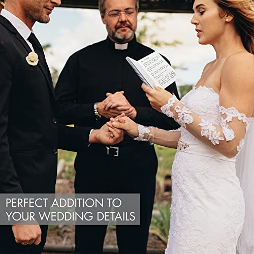 Elegant Vow Books With Gold Foil Lettering For Your Wedding - Perfectly Sized His And Hers Vow Books With Plenty Of Pages To Write Whatever Is On Your Heart - A Beautiful Addition For The Wedding Day #TOP2