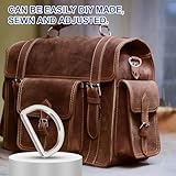 PATIKIL Metal D Ring, 10Pcs 25mm Flat Metal D Buckle Solid Dee Rings 17mm for Bags Backpack Wallets Leather Straps Webbing Pet Collars Hardware Assorted, Gold - Image 4