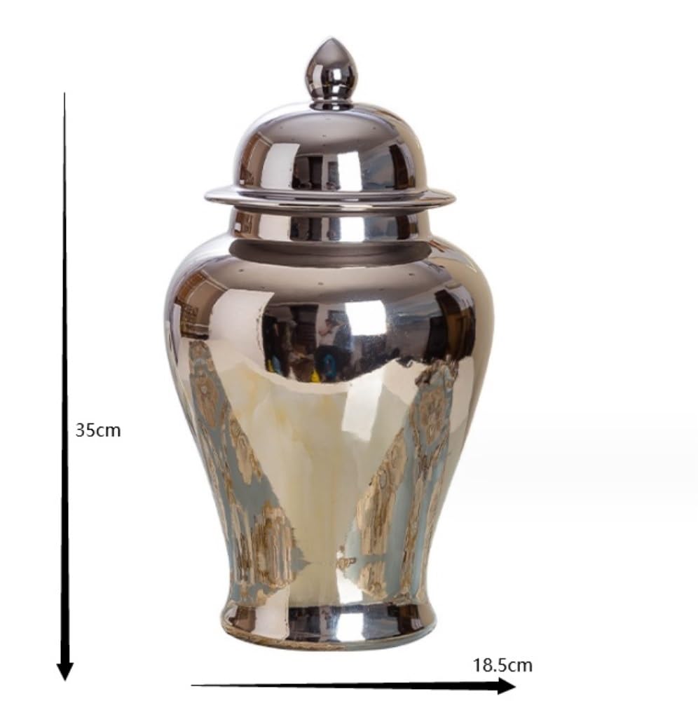 Ingwer glas mit deckel Ingwergläser Keramikvasen, Ingwergläser Mit Deckel Für Heimdekoration, Getrocknete Blumenvasen, Traditionelles Chinesisches Porzellan Porzellan-ingwerglas Vorratsglas Dekorativ