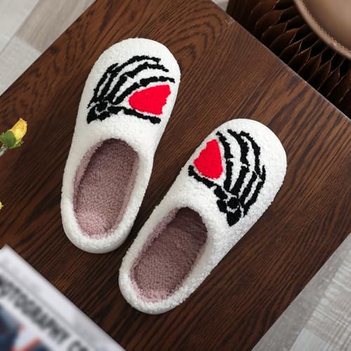 Image of Slippers for Women Men Fuzzy Memory Foam Slipper Fluffy Winter Soft Warm Slip On House Shoes