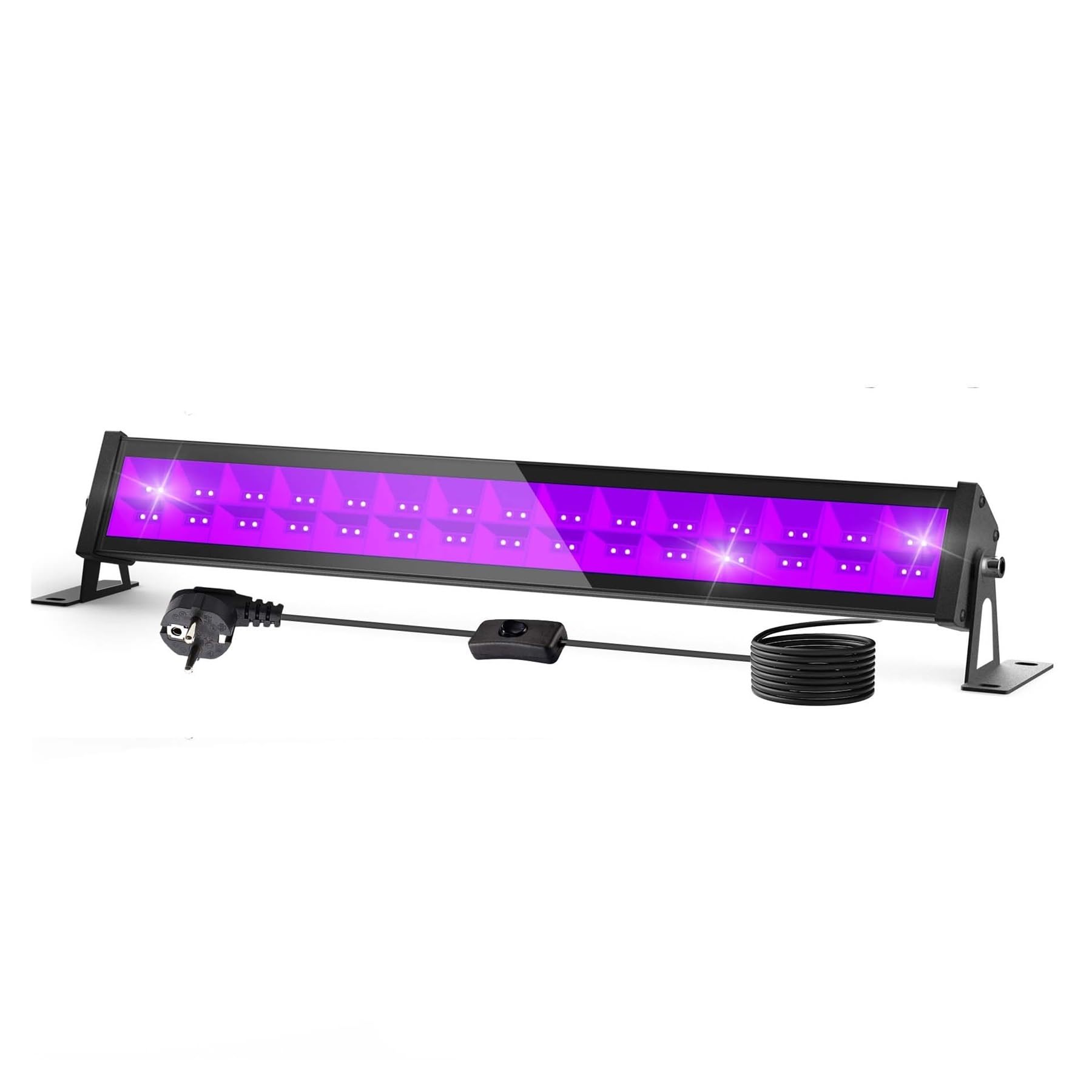 1/2 Stück UV-Flutlicht 385-405 nm Fluoreszierendes Leuchten Ultraviolettes Schwarzlicht 36/72 W Partybühne Disco LED-Hintergrundbeleuchtung for Bar DJ Weit verbreitet(36W 1pc)