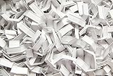 Maße: 40 x 7 mm 100 Stück Verschluss - Clips/Clipse (Weiß / 40 x 7 mm) Drahtverstärkt