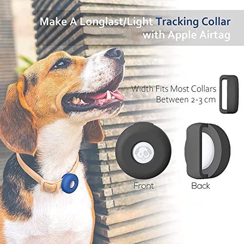Silicone Holder for Air-tag Dog Collar, Slide-On Lightweight Waterproof Case for Air-tag Dog/Cat 2021 Accessories - Image 2