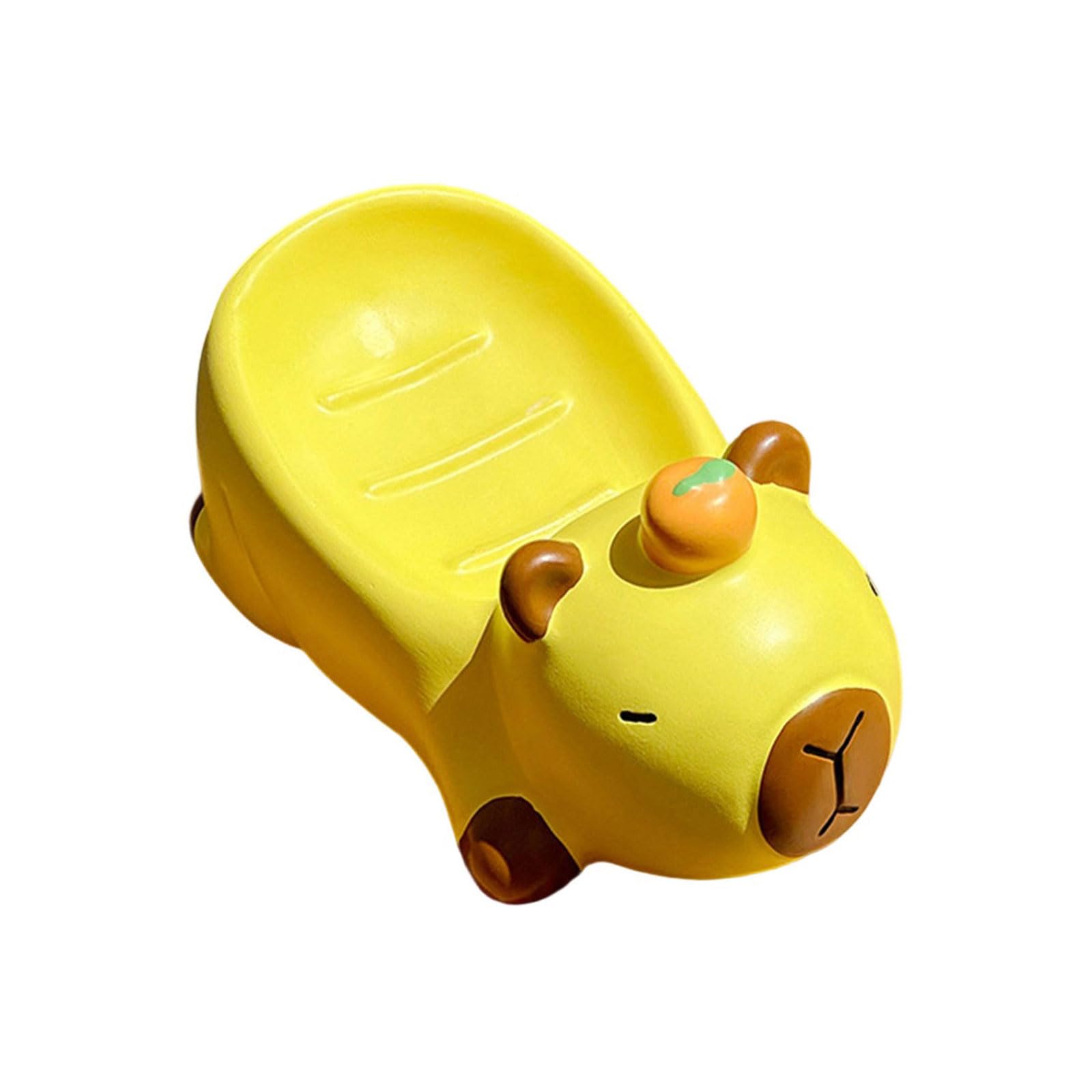 Creative Bathroom Soap with Cartoon Capybaras Tray Draining Novelty Capybaras Travel Soap Box
