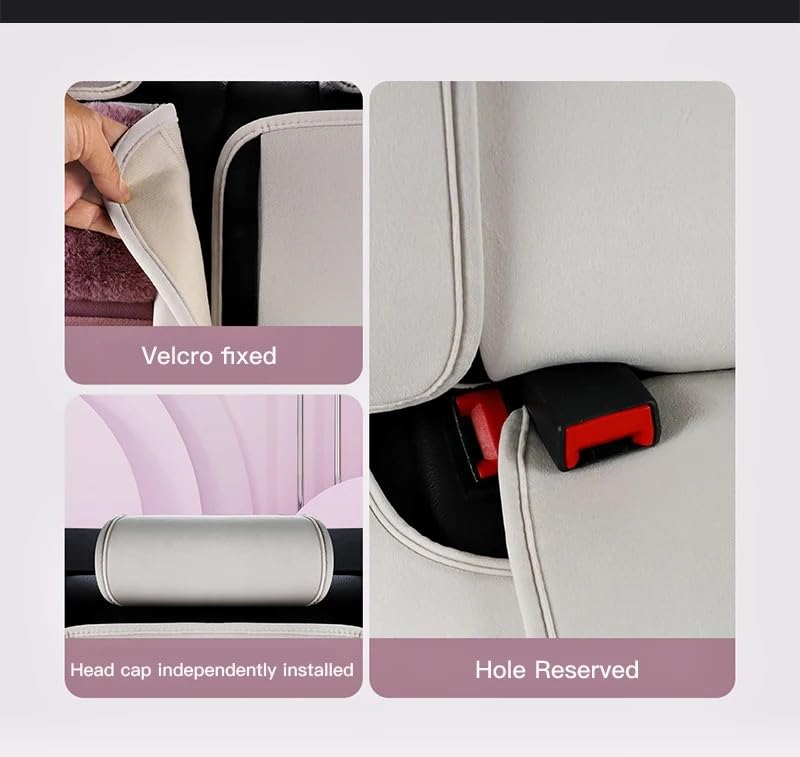 Ensemble complet chaud 5 sièges pour voiture avec coussin épais isolant - 5