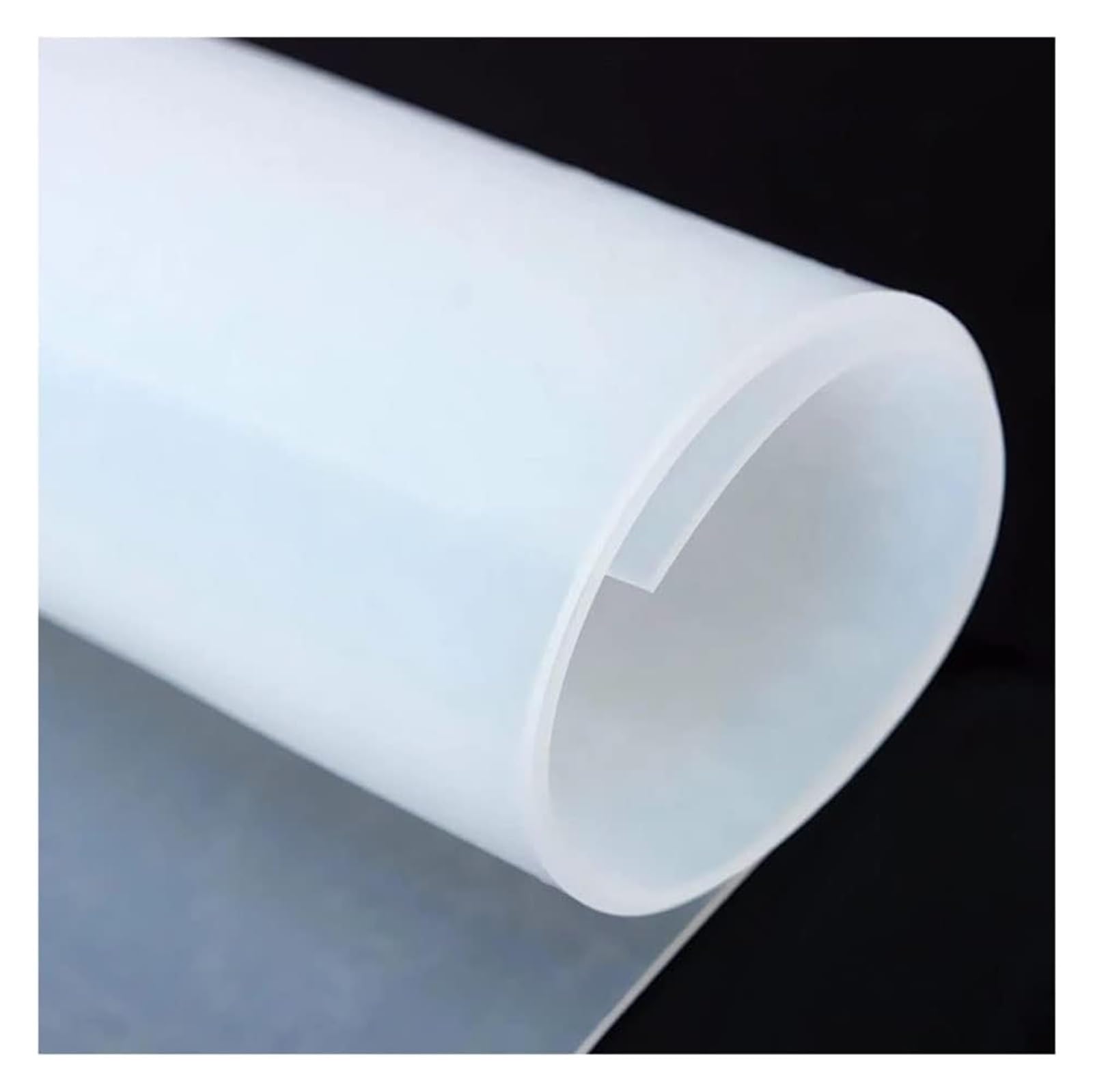 strapazierfähige Unterlage, Silikon, 1 Stück, 500 x mm, Silikonkautschukplatte, 2, 3, 4 Dicke, hitzebeständige Platte, durchscheinende Matte(500X500X4mm)