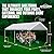 Caravan Canopy Powder Coated Heavy Duty Steel Frame Pop Up Carport with 6 Steel Stakes for Outdoor Activities and Events, White