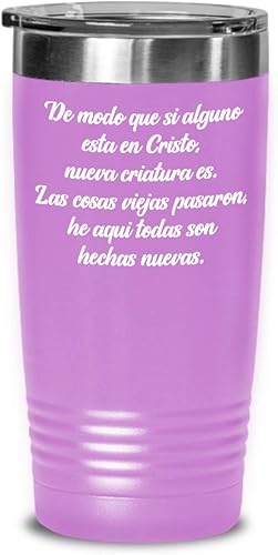 Miniatura 6 de 2 Corintios 517 regalos catolica cristianas vaso en espanol con versiculos de la biblia para padres