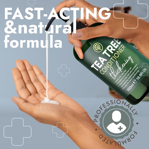 Terramed Just Think Comfort Tea Tree Shampoo And Conditioner Set | Thinning Hair Loss Treatment For Men And Women thumb #5