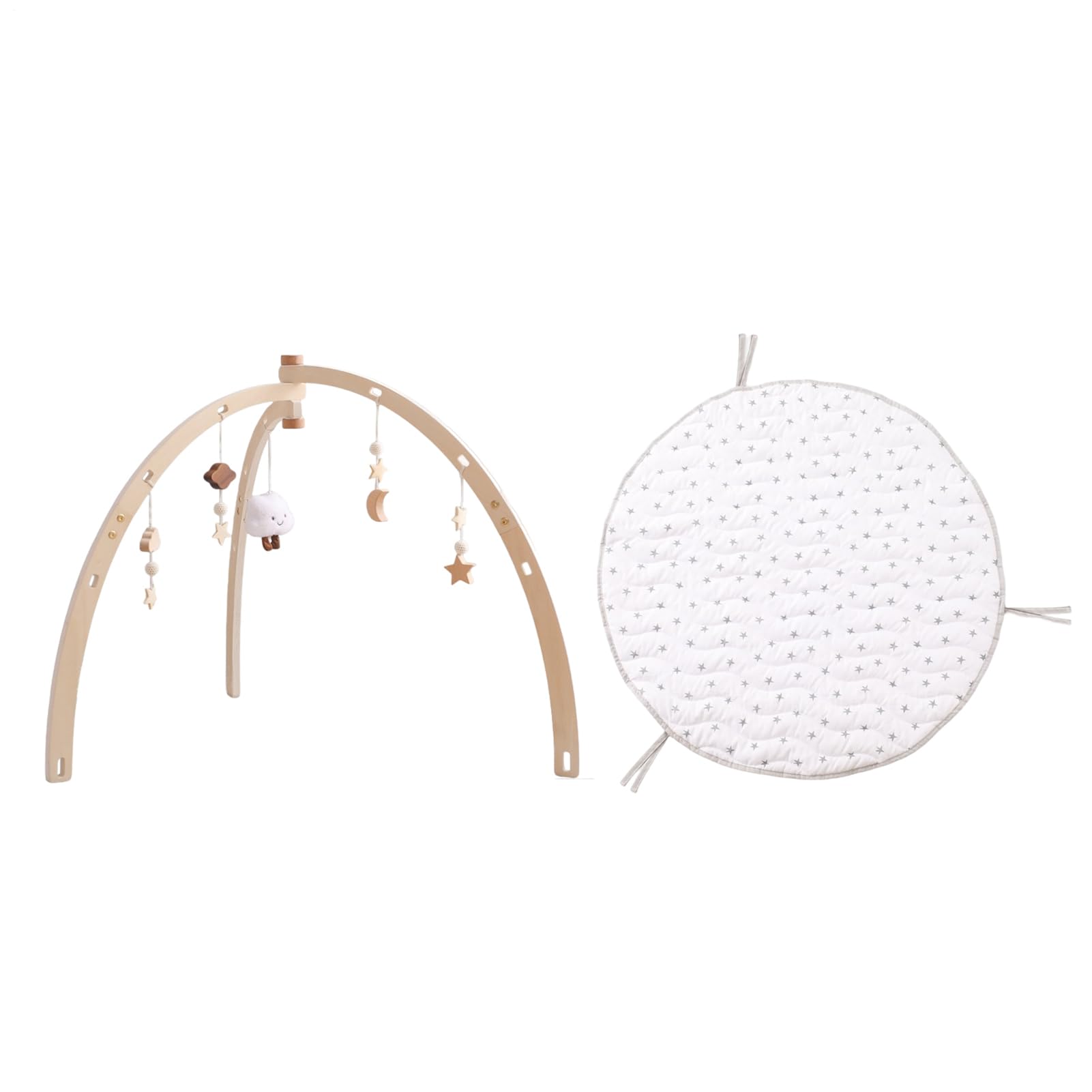 Spielstudio aus Holz, Spielzimmer aus Holz für Kinder | Aktivitäten mit Matte - für Kleinkinder mit sensorischem Spielzeug, Aktivitätszentrum