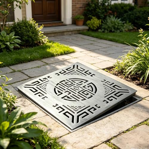 Grille de vidange durable à drainage rapide pour évacuation des eaux pluviales