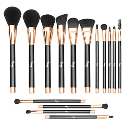 Amazon - Save 50%: Qivange Makeup Brush Set 15PCS Makeup Brushes Sythetic Foundation Brus…
