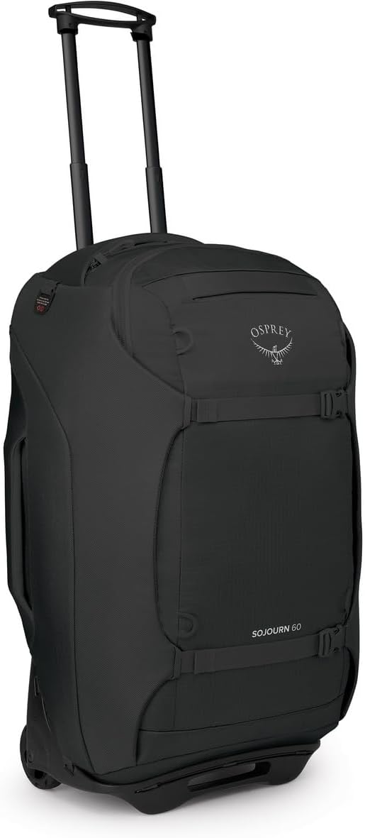 Osprey Sojourn 25"/60L Wheeled Travel Backpack with Harness, Black