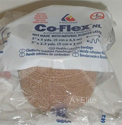 ANDOVER CO-FLEX NL 2x5Yds Tan Flesh 3-PACK Cohesive Flexible Elastic Latex Free Bandage Compression Self Adherent Wrap Adults Children Animals Pets Cats Dogs Horses 5200TN by Coflex - Image 2
