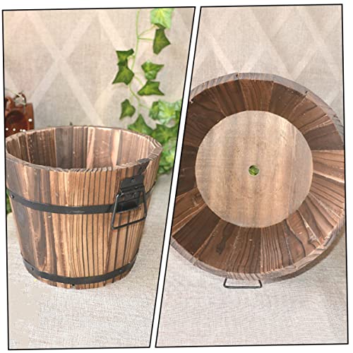 3Pcs-Wooden-Barrel-Pot-Rustic-Succulent-Planters-for-Decor-Wooden-Bucket-Planters-for-Indoor-and-Outdoor-Use 3Pcs Wooden Barrel Pot Rustic Succulent Planters for Decor Wooden Bucket Planters for Indoor and Outdoor Use