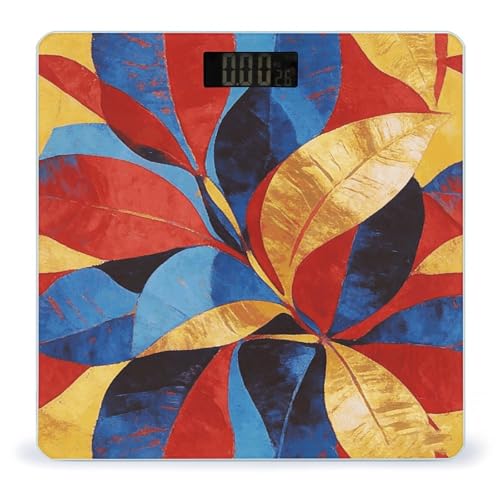 Báscula digital de baño con pantalla LED y vidrio templado miniatura 1