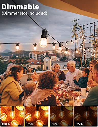 Zotoyi Outdoor String Lights 150 Ft, 45+5 Shatterproof Led Bulbs String Dimmable Patio Lights, Outdoor Lights For Patio, Hanging Lights For Patio Cafe Bistro Gazebo Backyard #TOP3