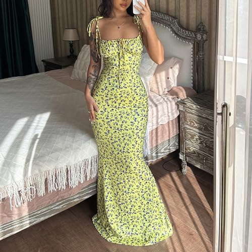 Robe maxi d'été ample contre la chaleur avec motif floral tendance - 3