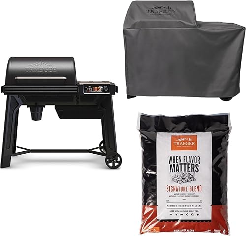 Miniatura 11 de Traeger Grills Woodridge - Parrilla eléctrica de pellets de madera y ahumador, control de temperatura Wi-Fi de hasta 500 grados, capacidad