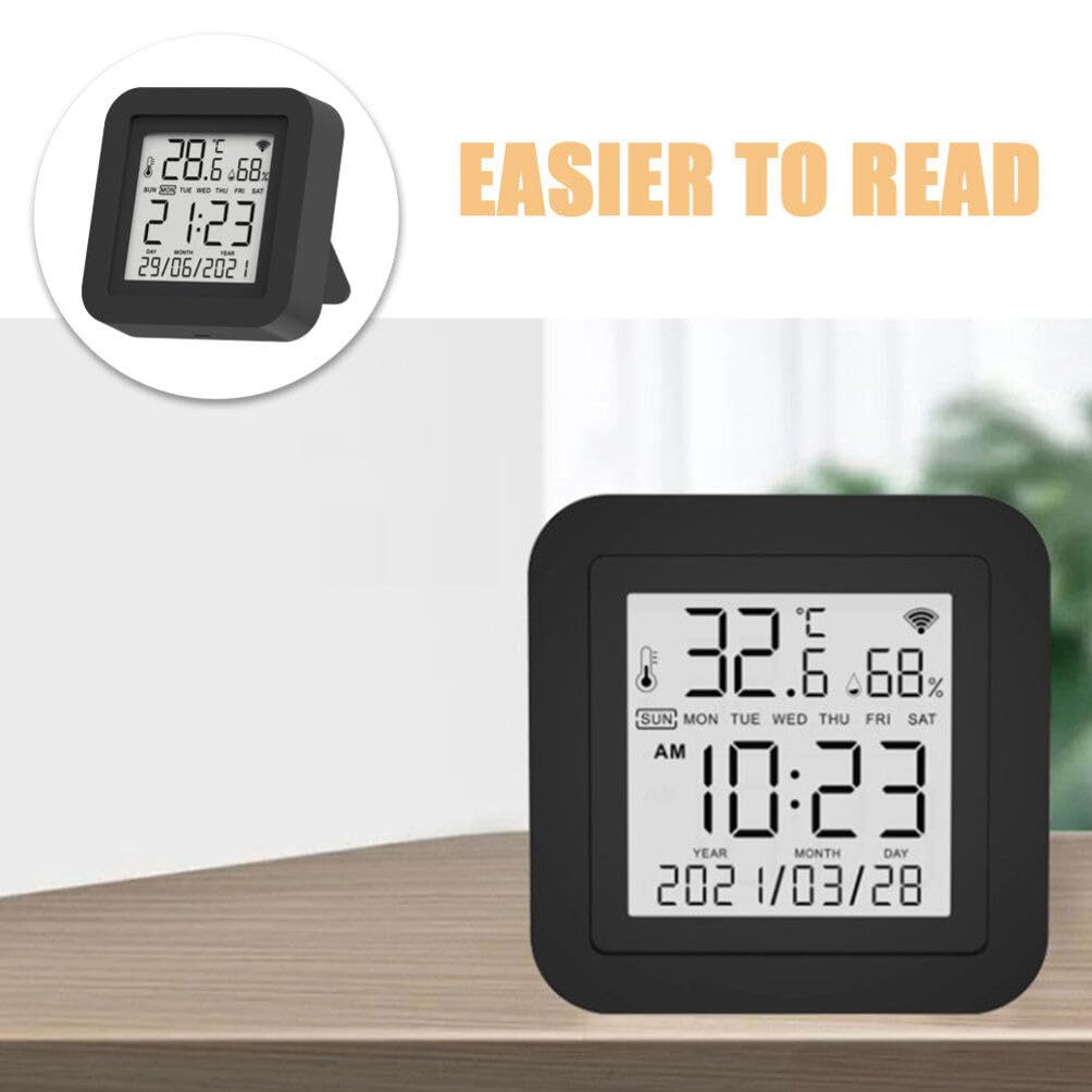 UKCOCO Indicatore Di Temperatura Digitale Monitor Di Umidità e Temperatura Igrometro Portatile Per Interni Misuratore Di Strumento Di Monitoraggio Umidità