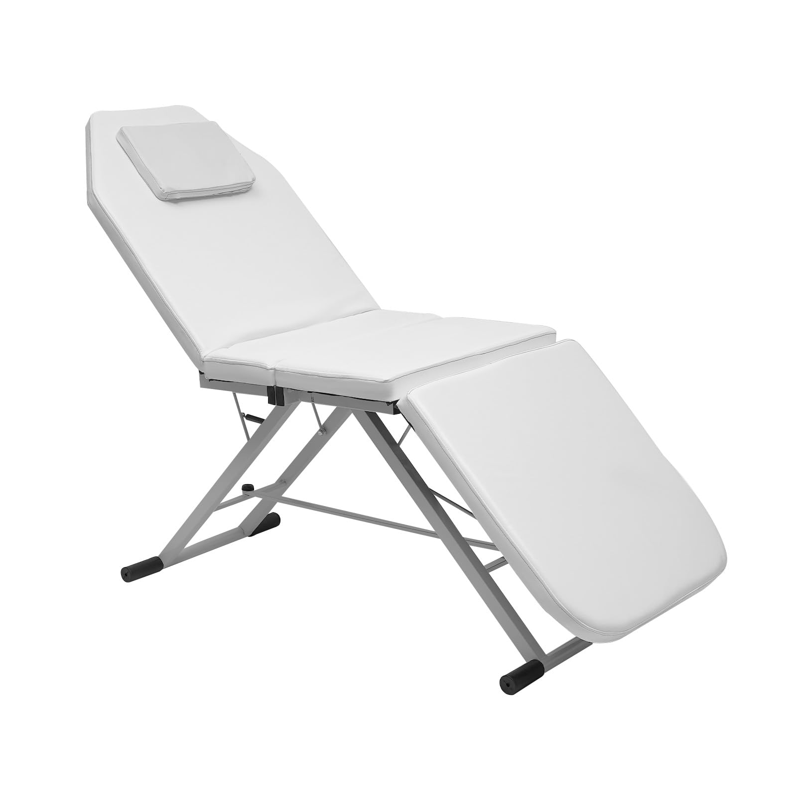 Camilla de Masaje Plegable y Portátil, Mesa Ajustable de 3 Zonas Con Reposacabezas, Para Peluquería, Belleza y Spa